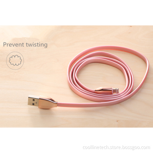 TPE USB Cable with LED indicator light, USB A to Lightning Cable / Type C Cable / Micro USB Cable, Fast Charging and Data Sync T
